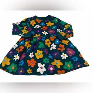 Stella McCartney Kids smiling flower-print jersey dress Long Sleeve
